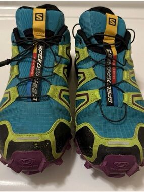 Salomon Women’s Trail Running Shoes Teal, Lime, Purple